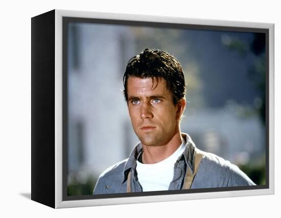 The River by Mark Rydell with Mel Gibson, 1984 (photo)-null-Framed Stretched Canvas