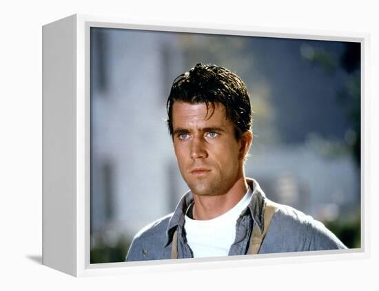 The River by Mark Rydell with Mel Gibson, 1984 (photo)-null-Framed Stretched Canvas