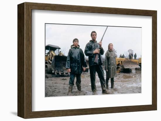 The River by Mark Rydell with Mel Gibson and Sissy Spacek, 1984 (photo)-null-Framed Photo