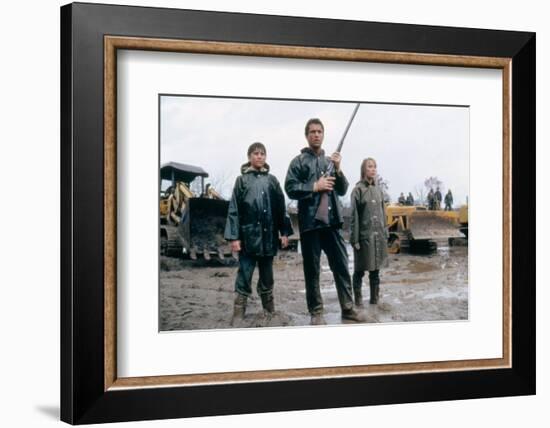 The River by Mark Rydell with Mel Gibson and Sissy Spacek, 1984 (photo)-null-Framed Photo