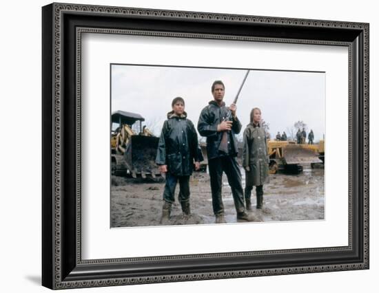 The River by Mark Rydell with Mel Gibson and Sissy Spacek, 1984 (photo)-null-Framed Photo