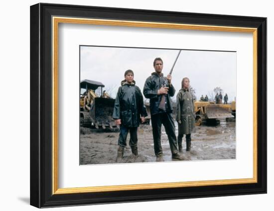 The River by Mark Rydell with Mel Gibson and Sissy Spacek, 1984 (photo)-null-Framed Photo