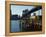 The River Cafe Under Brooklyn Bridge, Brooklyn, New York City, New York, USA-Amanda Hall-Framed Premier Image Canvas