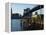 The River Cafe Under Brooklyn Bridge, Brooklyn, New York City, New York, USA-Amanda Hall-Framed Premier Image Canvas