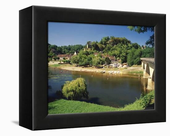 The River Dordogne, Limeuil, Dordogne, Aquitaine, France-David Hughes-Framed Premier Image Canvas