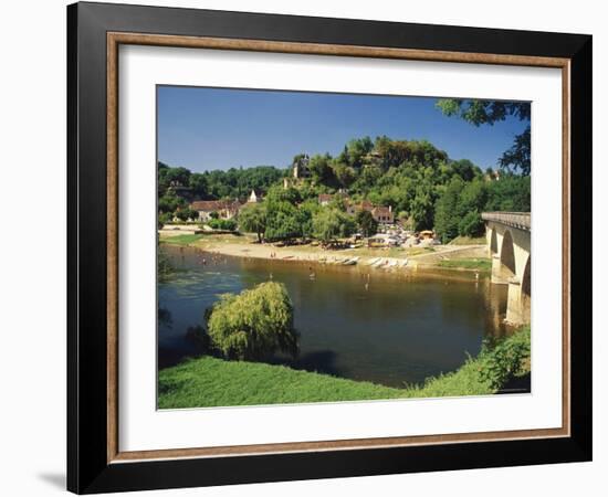 The River Dordogne, Limeuil, Dordogne, Aquitaine, France-David Hughes-Framed Photographic Print