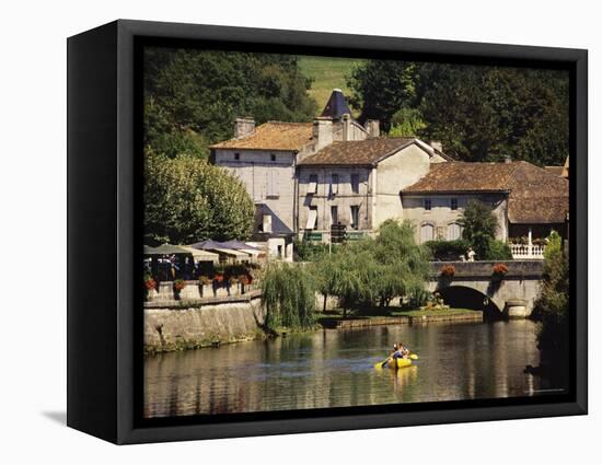 The River Dronne, Brantome, Dordogne, Aquitaine, France-David Hughes-Framed Premier Image Canvas