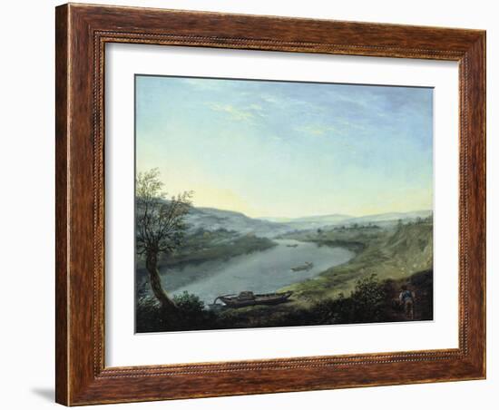 The River Elbe Near Blasewitz Beyond Dresden, C. 1800-Anton Graff-Framed Giclee Print