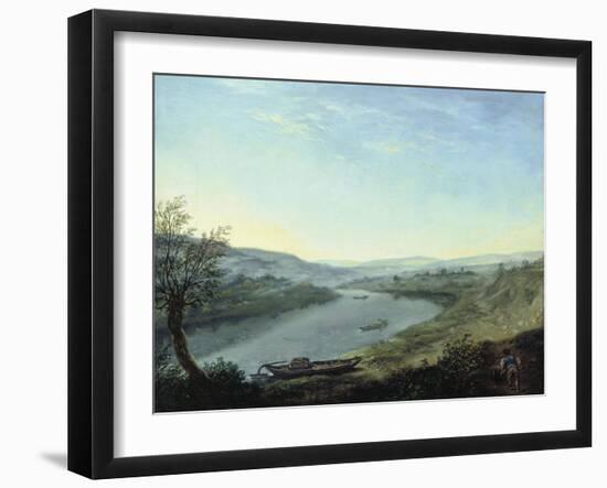 The River Elbe Near Blasewitz Beyond Dresden, C. 1800-Anton Graff-Framed Giclee Print