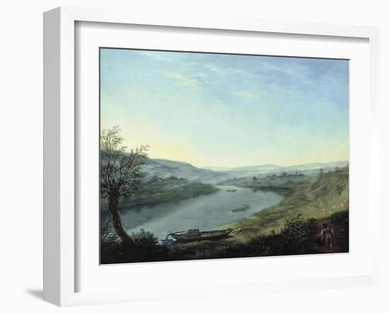 The River Elbe Near Blasewitz Beyond Dresden, C. 1800-Anton Graff-Framed Giclee Print
