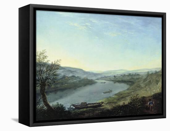 The River Elbe Near Blasewitz Beyond Dresden, C. 1800-Anton Graff-Framed Premier Image Canvas