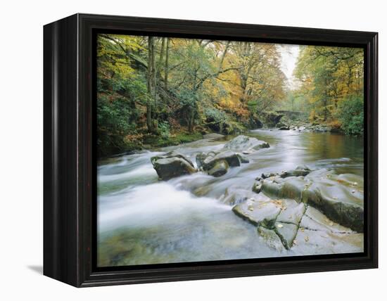 The River Esk, Eskdale, Lake District National Park, Cumbria, England, UK-Roy Rainford-Framed Premier Image Canvas