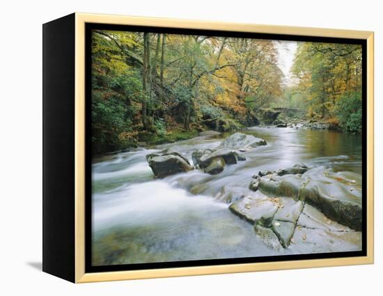 The River Esk, Eskdale, Lake District National Park, Cumbria, England, UK-Roy Rainford-Framed Premier Image Canvas