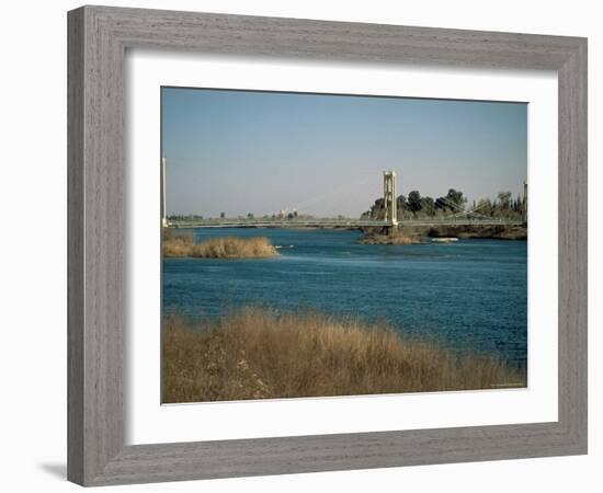 The River Euphrates at Deir Ez-Zur, Syria, Middle East-S Friberg-Framed Photographic Print