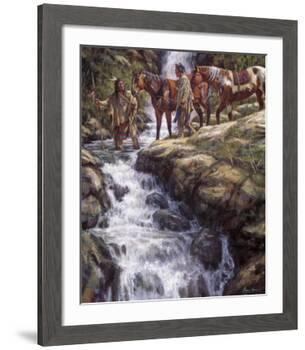 The River Flows Without End-James Ayers-Framed Giclee Print