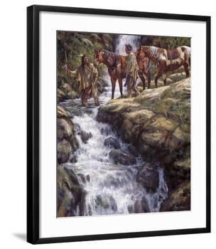 The River Flows Without End-James Ayers-Framed Giclee Print