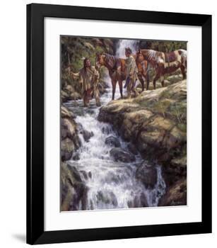 The River Flows Without End-James Ayers-Framed Giclee Print