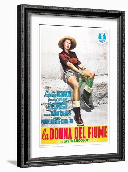 The River Girl 1955 (La Donna Del Fiume)-null-Framed Giclee Print