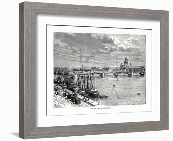 The River Neva, St Petersburg, 1879-C Laplante-Framed Giclee Print