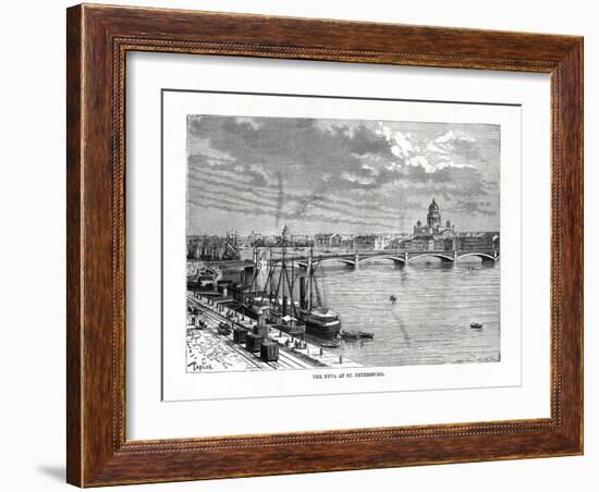 The River Neva, St Petersburg, 1879-C Laplante-Framed Giclee Print