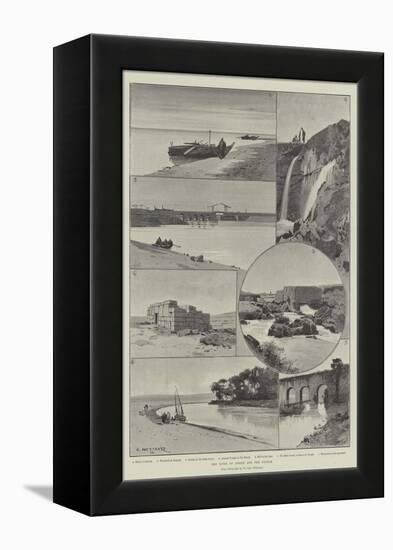 The River of Joseph and the Fayoum-Charles Auguste Loye-Framed Premier Image Canvas