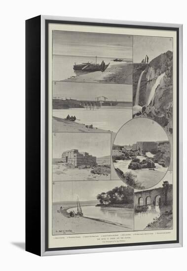 The River of Joseph and the Fayoum-Charles Auguste Loye-Framed Premier Image Canvas