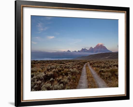 The River Road and Tetons on the Morning Light. Grand Teton National Park, Wyoming.-Andrew R. Slaton-Framed Photographic Print