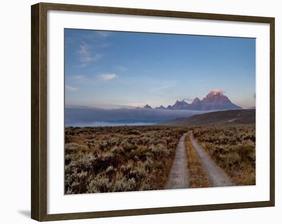 The River Road and Tetons on the Morning Light. Grand Teton National Park, Wyoming.-Andrew R. Slaton-Framed Photographic Print