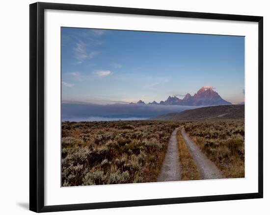 The River Road and Tetons on the Morning Light. Grand Teton National Park, Wyoming.-Andrew R. Slaton-Framed Photographic Print