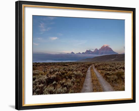 The River Road and Tetons on the Morning Light. Grand Teton National Park, Wyoming.-Andrew R. Slaton-Framed Photographic Print