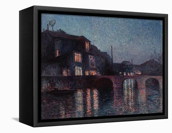 The River Sambre in Charleroi, 1896-Maximilien Luce-Framed Premier Image Canvas