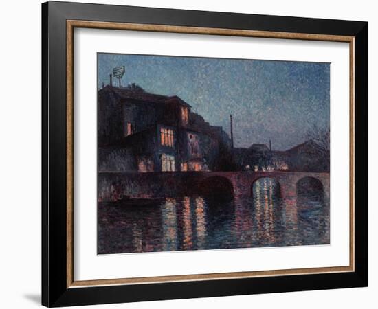The River Sambre in Charleroi, 1896-Maximilien Luce-Framed Giclee Print