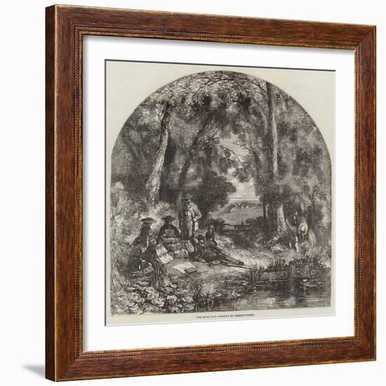 The River Side-Myles Birket Foster-Framed Giclee Print