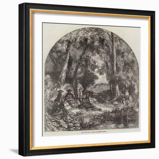 The River Side-Myles Birket Foster-Framed Giclee Print