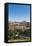 The River Tagus with the Alcazar and Cathedral Towering Above the Rooftops of Toledo, Spain-Martin Child-Framed Premier Image Canvas