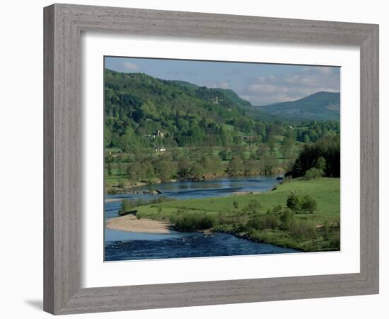 The River Tay Three Miles North of Dunkeld, Tayside, Scotland, United Kingdom-Adam Woolfitt-Framed Photographic Print