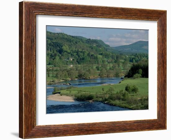 The River Tay Three Miles North of Dunkeld, Tayside, Scotland, United Kingdom-Adam Woolfitt-Framed Photographic Print