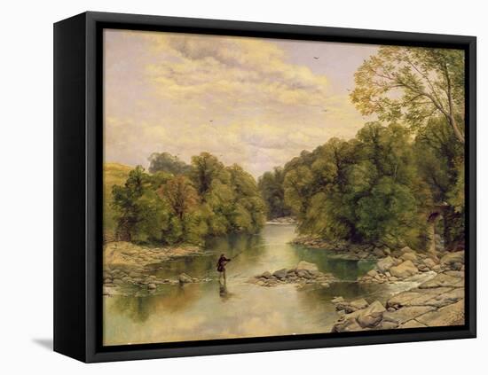 The River Tees at Rokeby, Yorkshire, C.1860-Thomas Creswick-Framed Premier Image Canvas