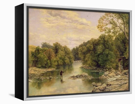 The River Tees at Rokeby, Yorkshire, C.1860-Thomas Creswick-Framed Premier Image Canvas