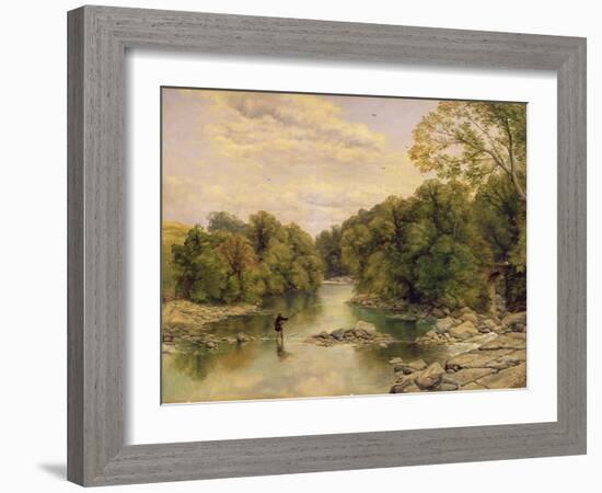 The River Tees at Rokeby, Yorkshire, C.1860-Thomas Creswick-Framed Giclee Print