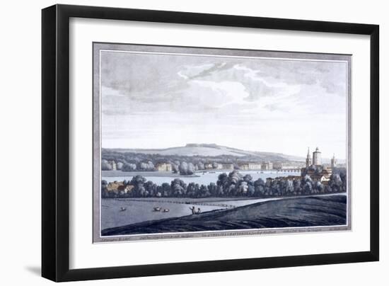 The River Thames at Battersea, London, 1795-Joseph Constantine Stadler-Framed Giclee Print