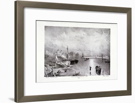 The River Thames at Greenwich, London, 1878-Myles Birket Foster-Framed Giclee Print