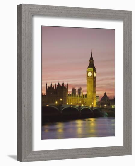 The River Thames, London, England-Roy Rainford-Framed Photographic Print