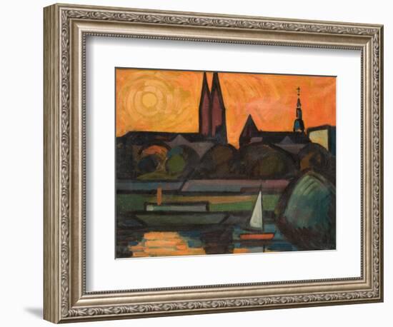 The River Tisza at Szeged, 1965-Emil Parrag-Framed Giclee Print