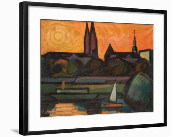 The River Tisza at Szeged, 1965-Emil Parrag-Framed Giclee Print