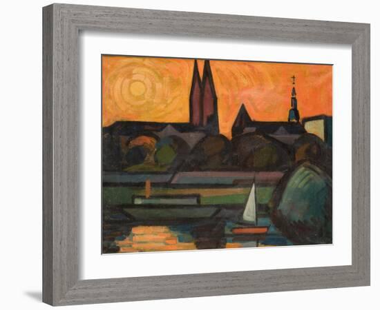 The River Tisza at Szeged, 1965-Emil Parrag-Framed Giclee Print