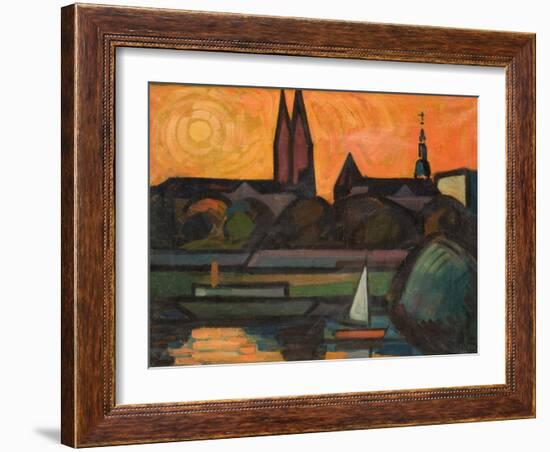 The River Tisza at Szeged, 1965-Emil Parrag-Framed Giclee Print