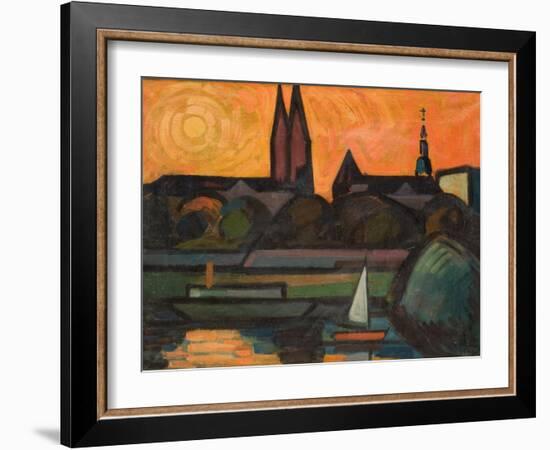 The River Tisza at Szeged, 1965-Emil Parrag-Framed Giclee Print