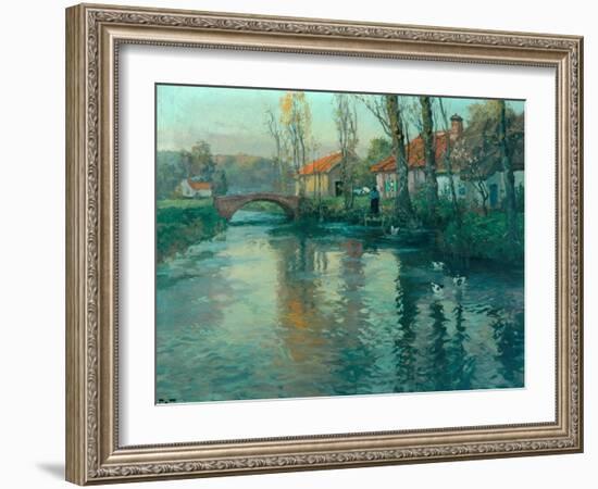 The River-Fritz Thaulow-Framed Giclee Print