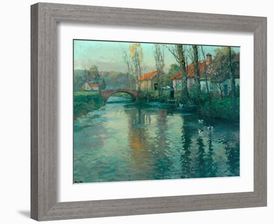 The River-Fritz Thaulow-Framed Giclee Print